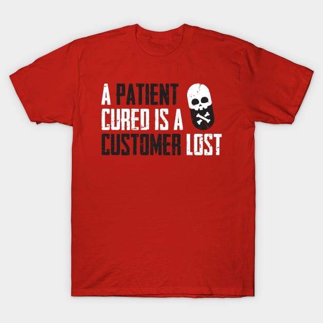 A Patient Cured is a Customer Lost T-Shirt by LiberTeeShirts